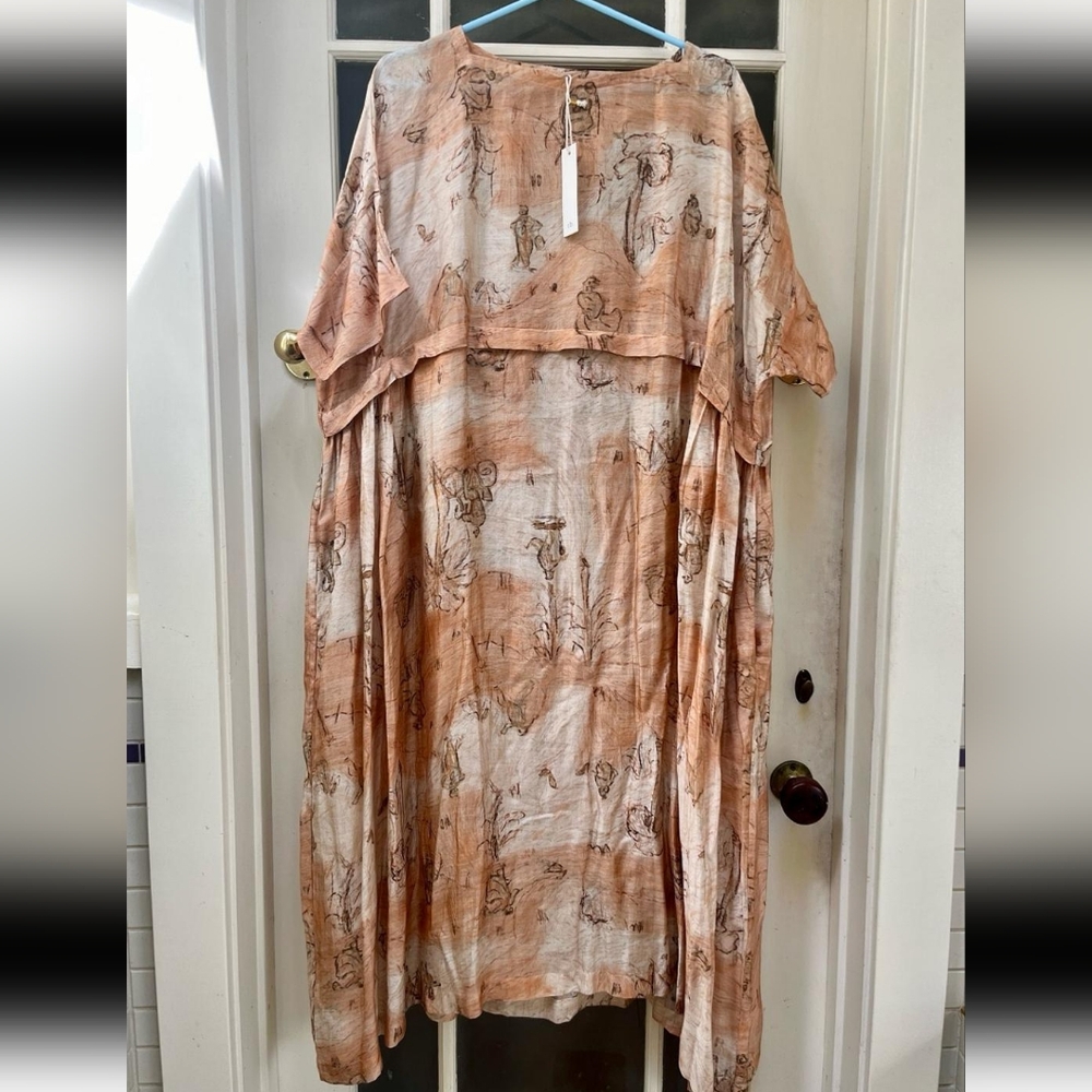 Runaway Bicycle Silk Dress